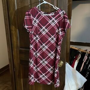NY&Co Red plaid dress